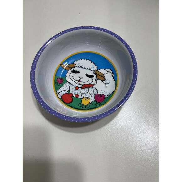 Vintage Zak Designs 1993 Lamb Chop kids Melamine Bowl - Picture 3 of 3